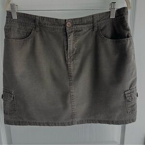 Sonoma Brown Denim Hiking Skort Size 8